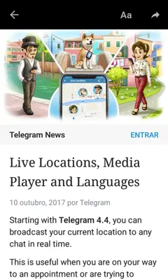 Telegram Black android App screenshot 1